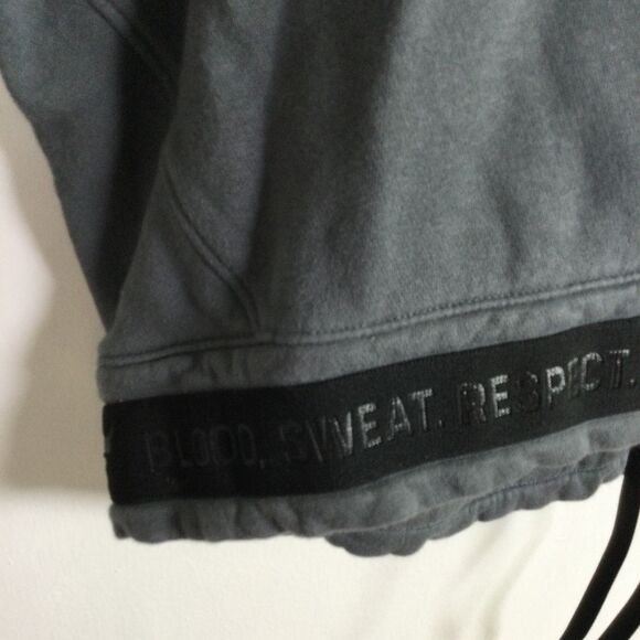 Under Armour Women Project Rock Pullover Loose Tie Bottom Sweatshirt Gray Size L - Picture 5 of 15